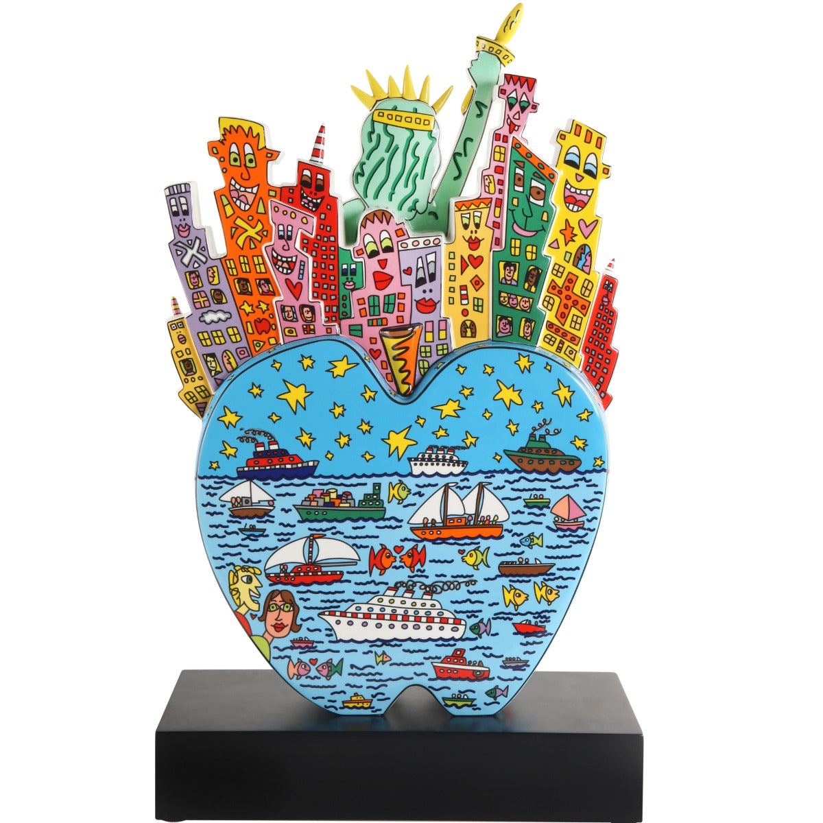 Goebel Skulptur "Big Apple on Liberty" von James Rizzi