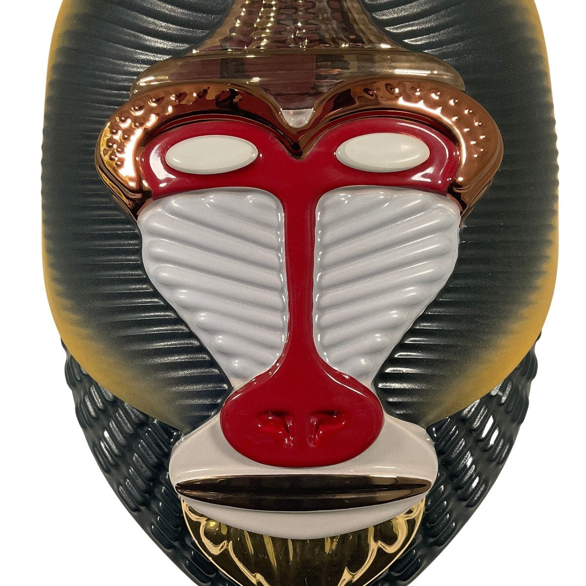 Ceramic vase "Primates Mandrillus" by Elena Salmistraro-A/20/12+74