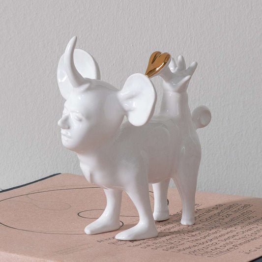 Skulptur "I throw my heart to love you" von Rudy Vancanneyt