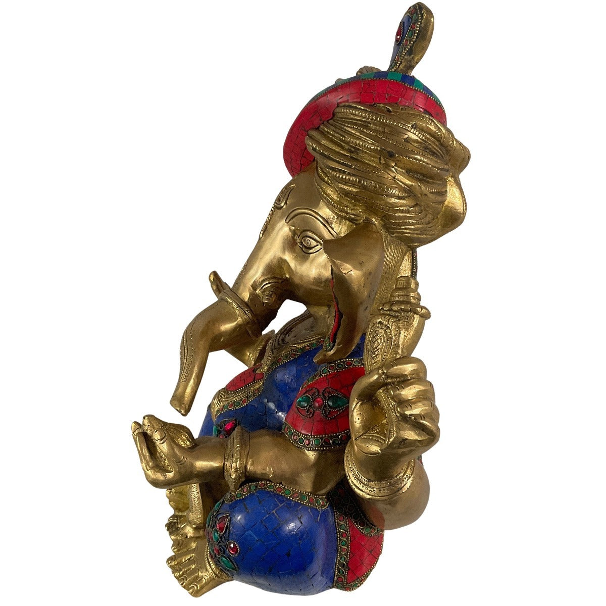 Sitting Ganesha made of brass - unique piece