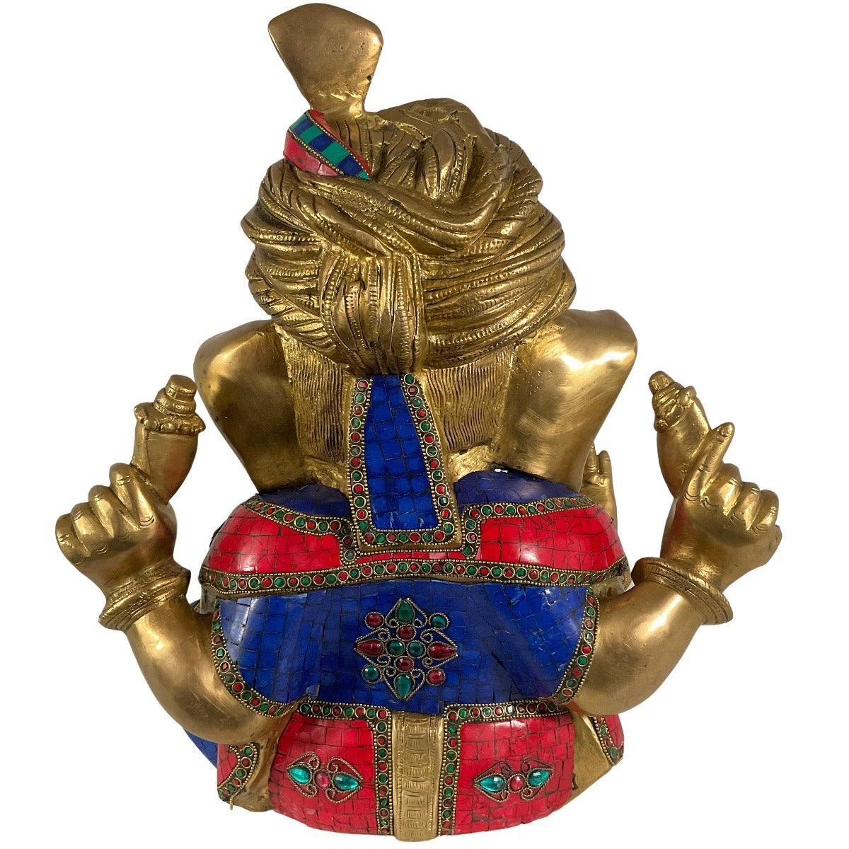 Sitting Ganesha made of brass - unique piece