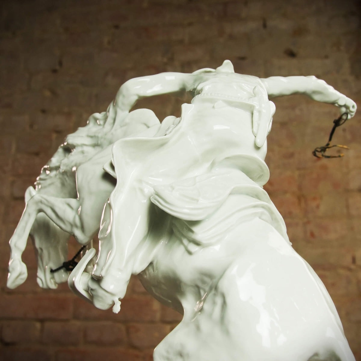 Porcelain sculpture "Broncho Buster" by Frederic Remington