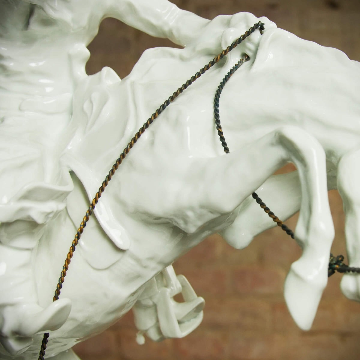 Porcelain sculpture "Broncho Buster" by Frederic Remington
