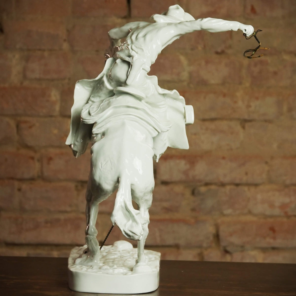 Porcelain sculpture "Broncho Buster" by Frederic Remington