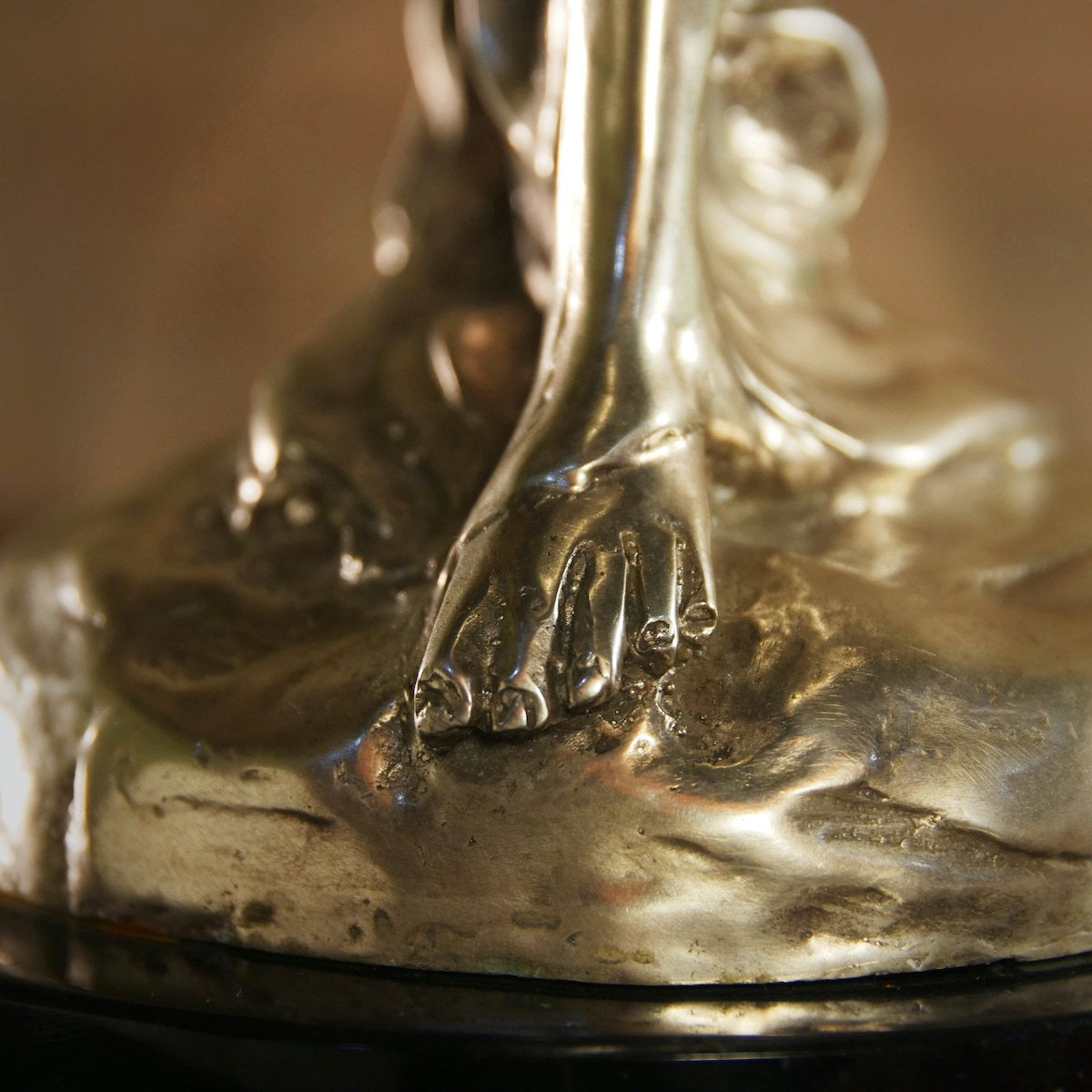 Bronze sculpture "Emily - Spirit of Ecstasy" on marble base
