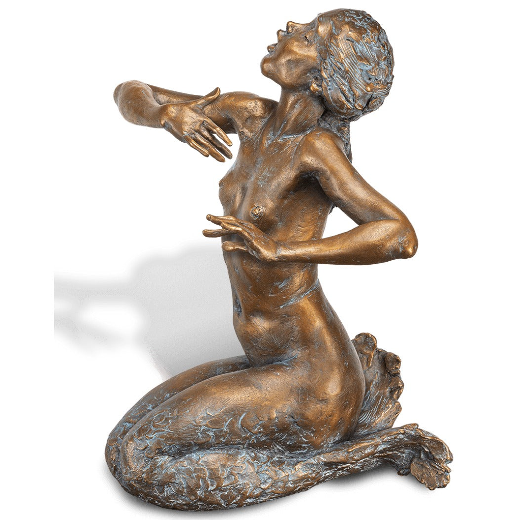 Seitenansicht der Sirenenfigur