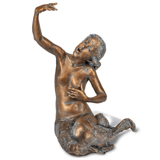 Frontansicht der Sirene Leukosia