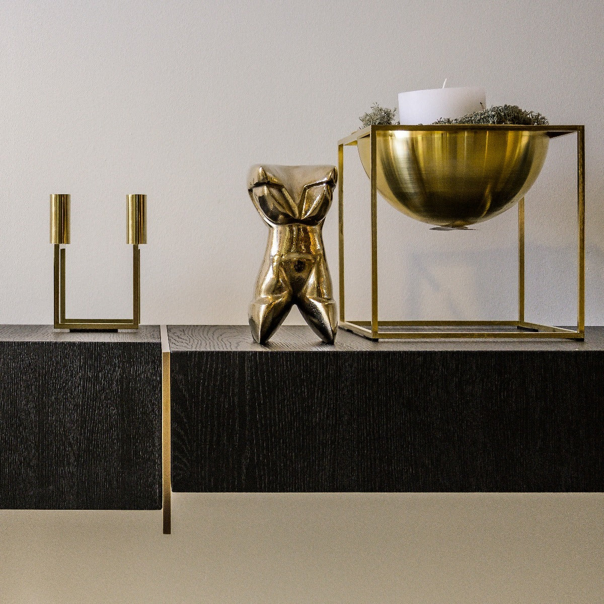 Polierte Thor Bronzefigur