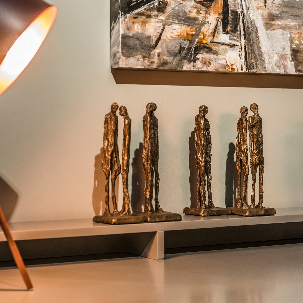 Bronze sculpture "To Reason" by Ann Vrielinck
