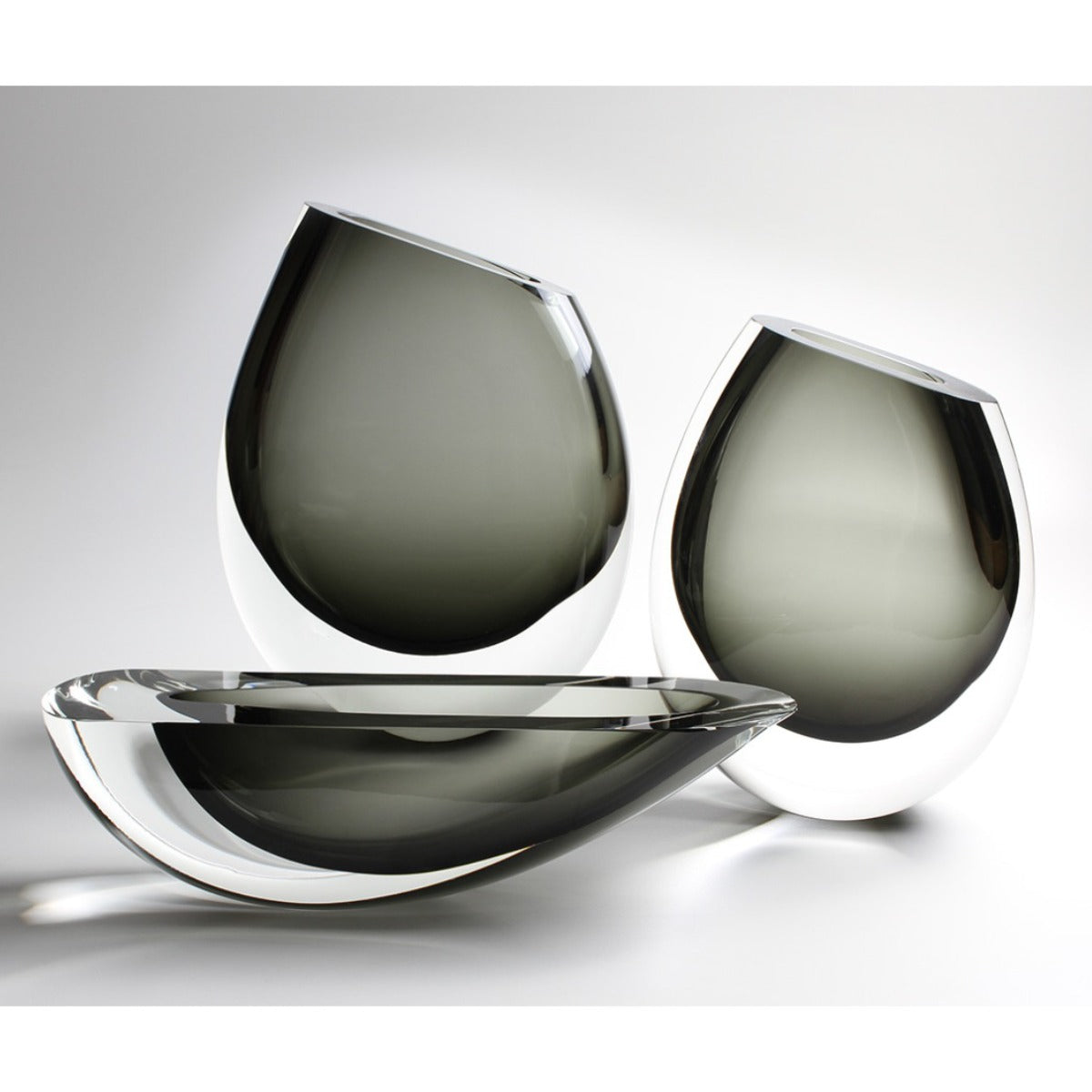 Glass vase "Vase Canoe 160" by Seguso