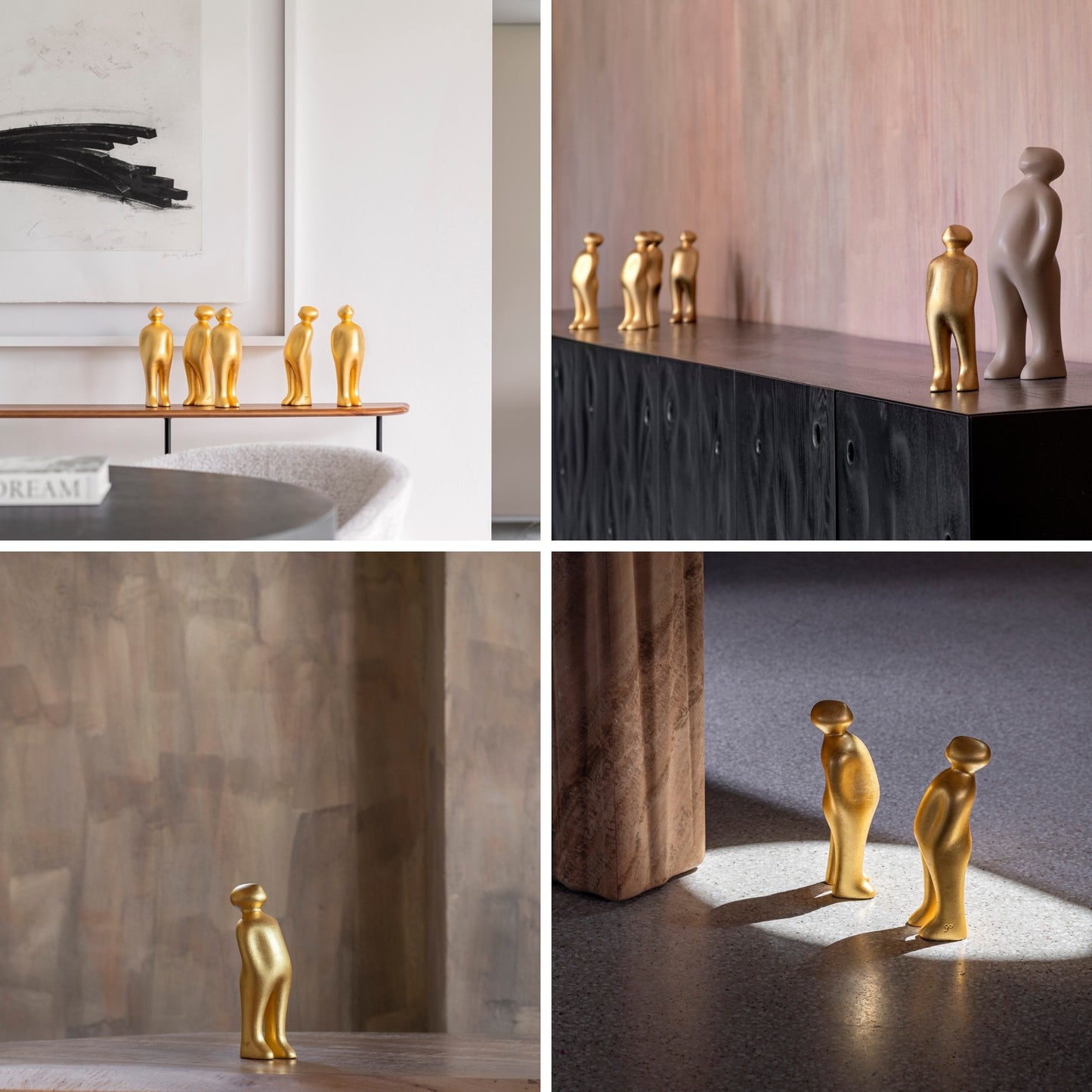 Visitor Gold Collage Wohnraum