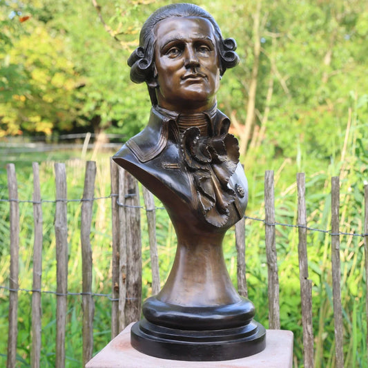 Bronzeskulptur "Mozart-Büste"