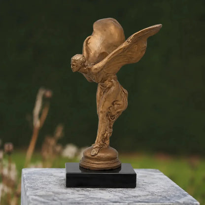 Bronzeskulptur "Emily - Spirit of Ecstasy" auf Marmorsockel