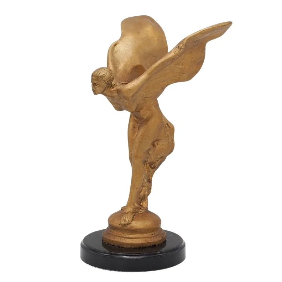 Bronzeskulptur "Emily - Spirit of Ecstasy" auf Marmorsockel