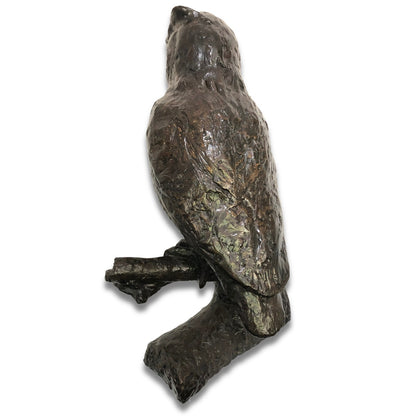 Bronzeskulptur "Abstrakte Eule" von Ladislav Hlina