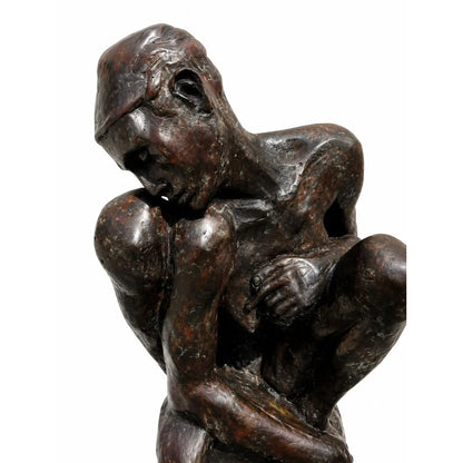 Bronzefigur "Die Kauernde" von Auguste Rodin - Klassische Skulptur