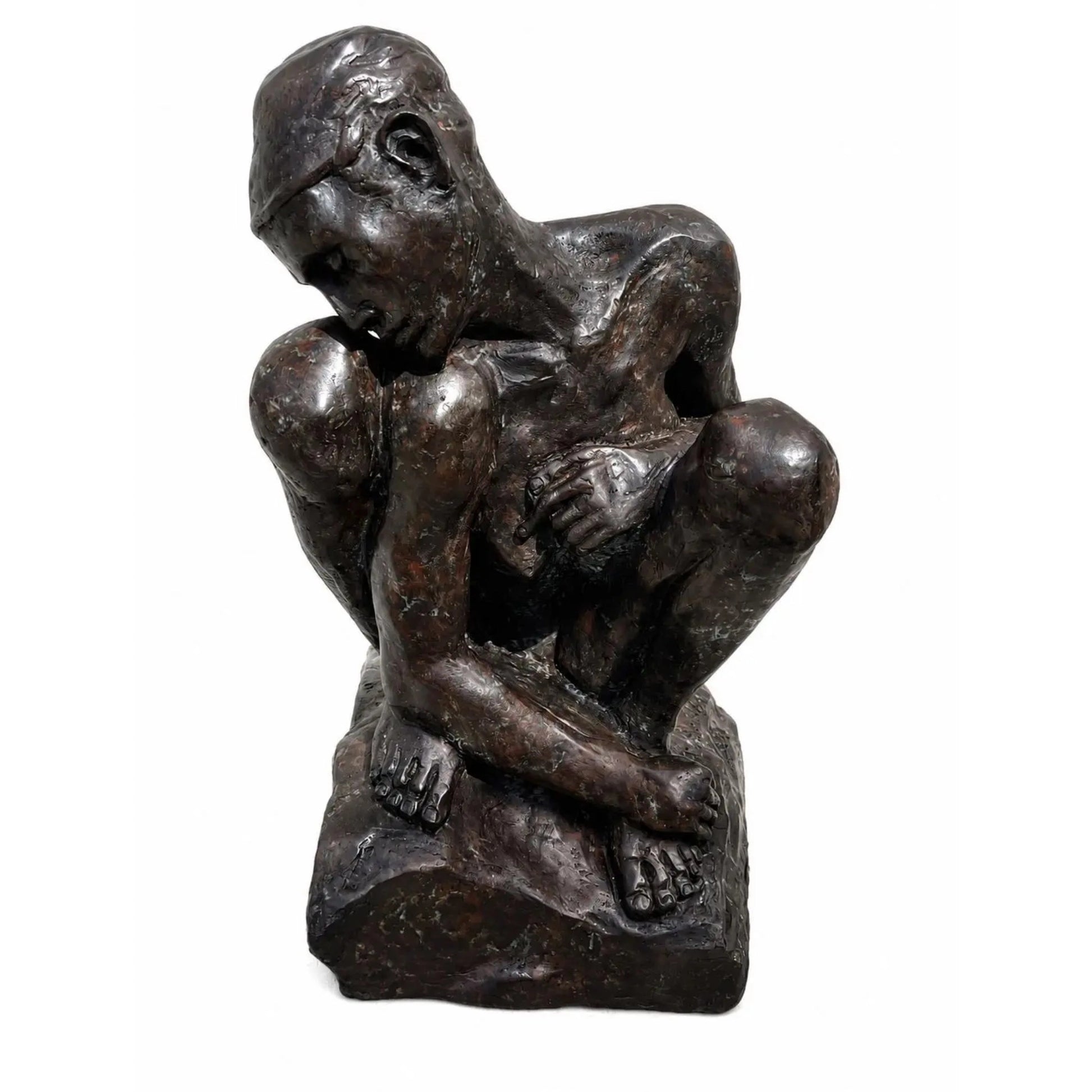 Bronzefigur "Die Kauernde" von Auguste Rodin - Klassische Skulptur