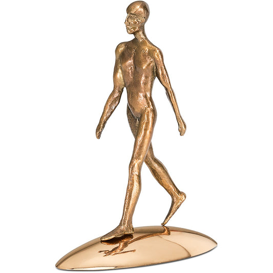 Frontansicht der Bronzefigur "Reflection of being (him)"