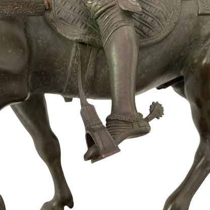 Bronze sculpture "Equestrian statue of Bartolomeo Colleoni"