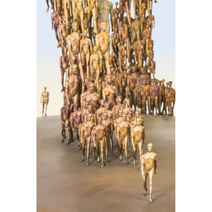 Nahansicht der Bronzeskulptur "Going"