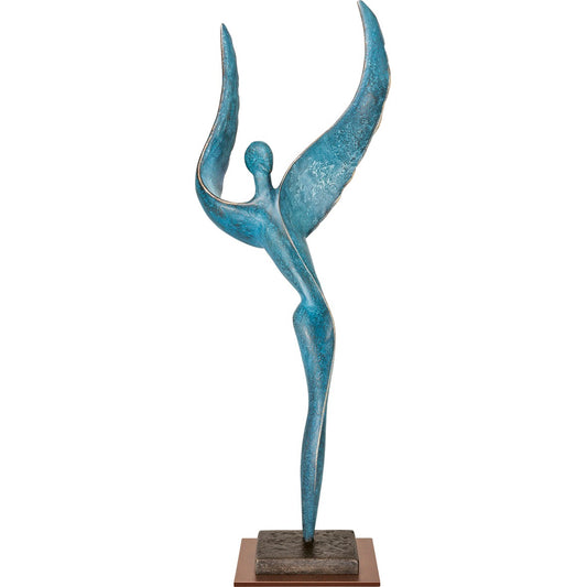 Frontansicht der Bronzeskulptur "Cosmic Dancer VI"