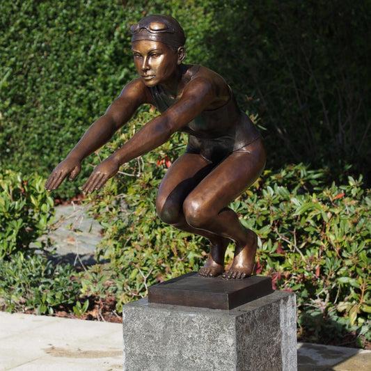 Bronze sculpture "Swimmer Lily"
