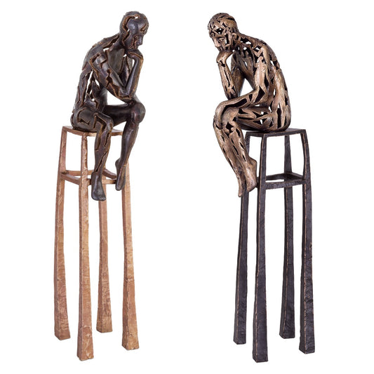 Bronze sculpture "The Thinkers" by Michael Trpák
