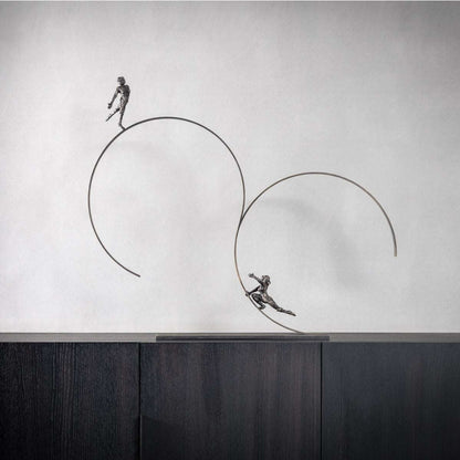 Bronzeskulptur "Continuity" von Jacques Vanroose