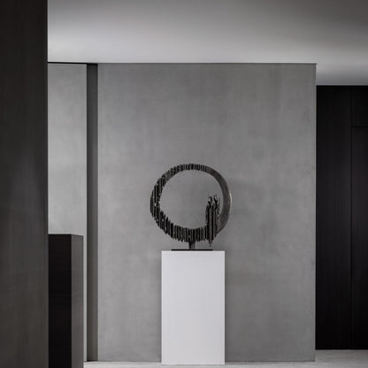 Bronze sculpture "Circle of love" by Guy Buseyne