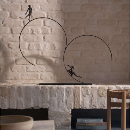 Bronzeskulptur "Continuity" von Jacques Vanroose