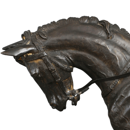 Bronze sculpture "Jockey on Horseback"