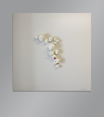 Wall decoration "Happy Faces - 14 pieces" by Selma Calheira 