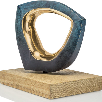 Bronzeskulptur "Lebensblick" von Teresa Wild