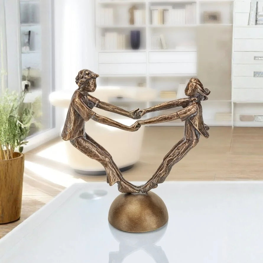 Bronzeskulptur "Zusammenhalt"