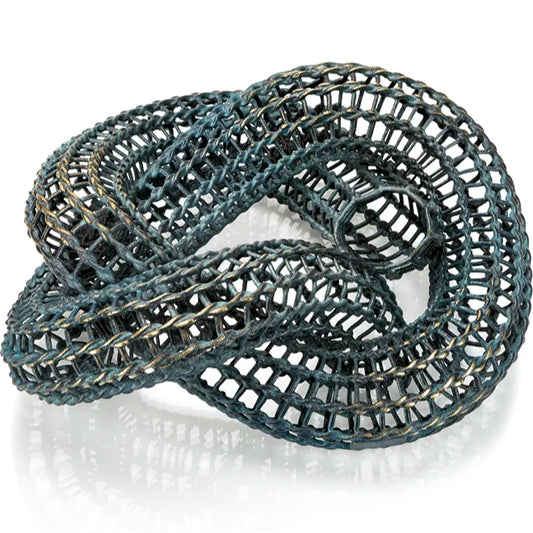 Bronzeskulptur "Knoten" von Ines Fiegert