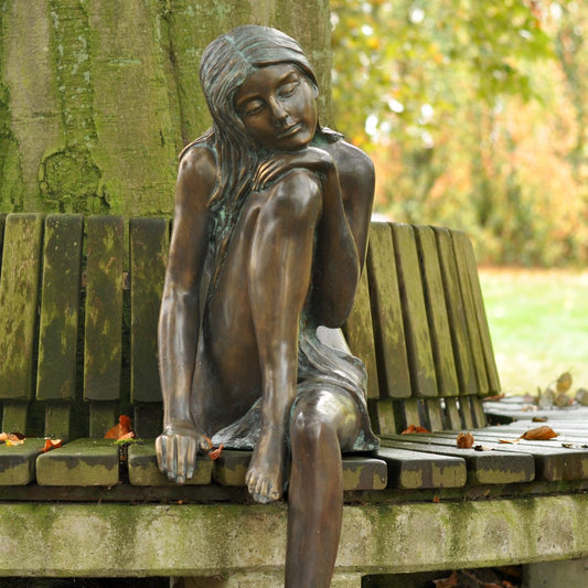 Bronze sculpture "Emanuelle" - life-size
