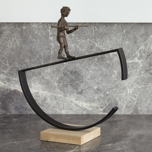 Bronze sculpture "Balance" by Freddy De Waele 
