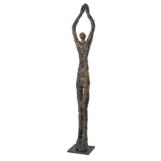 Bronze sculpture "Cloud Catching" by Ann Vrielinck 