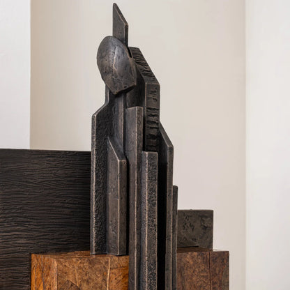 Bronzeskulptur "Mutatio" von Guy Buseyne & Stéphanie Coutas