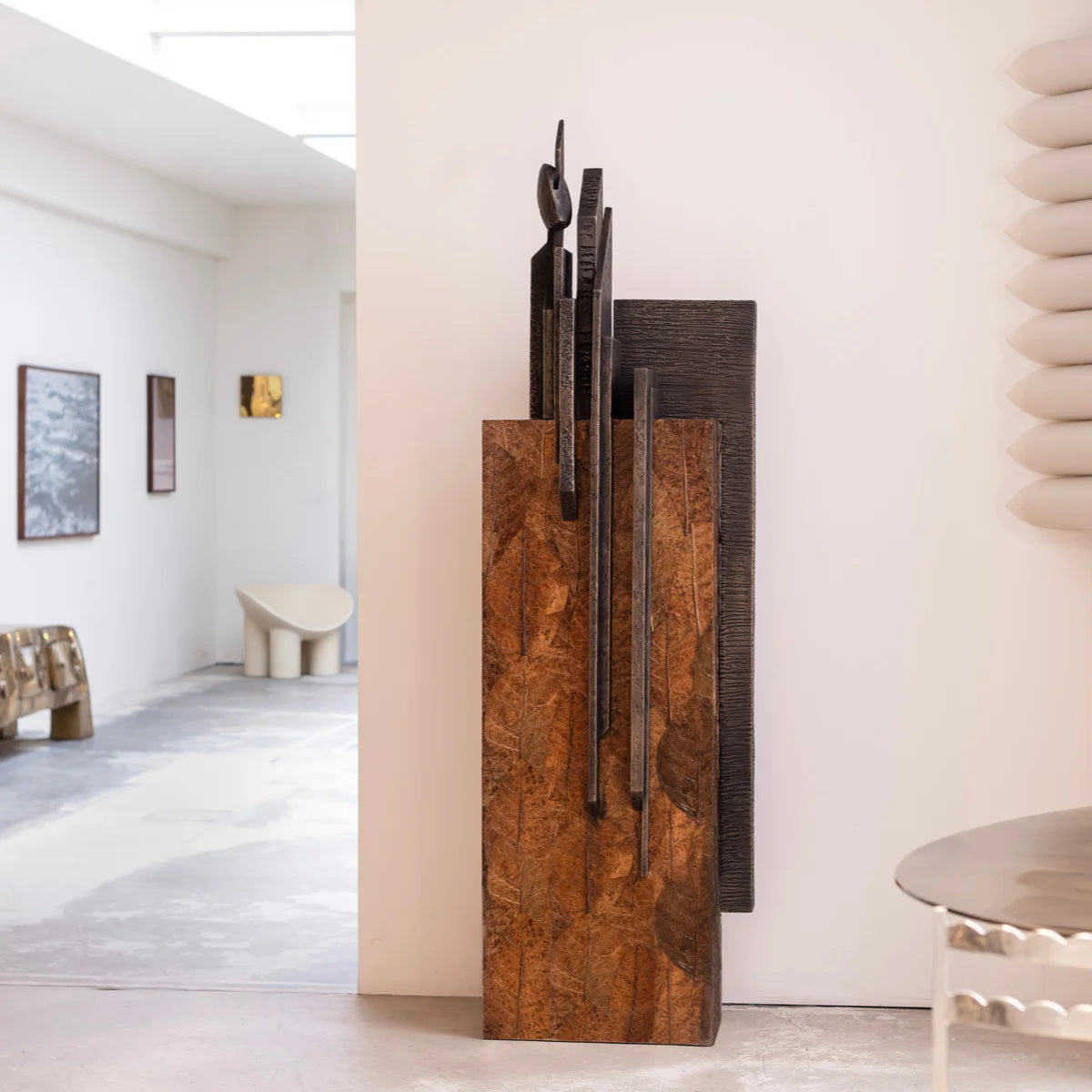 Bronzeskulptur "Mutatio" von Guy Buseyne & Stéphanie Coutas