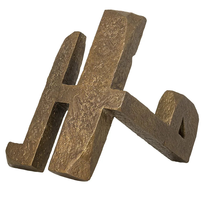 Bronzeskulptur "Silent Language - Hope" von Charbel Abou Zeidan