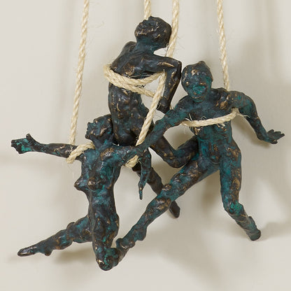 Bronzeskulptur "Interlace" von Jacques Vanroose