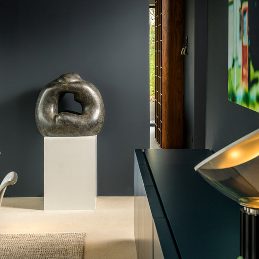 Bronze sculpture "Seed" by Guy Buseyne 