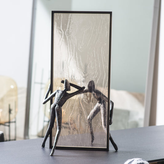 Bronze sculpture "Reflective Minds" by Guy Buseyne 