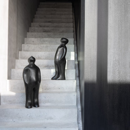 Sculpture "The Visitor 120 - Bronze" by Guido Deleu 