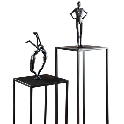 Bronze sculpture "What news" by Agnès Urbain 