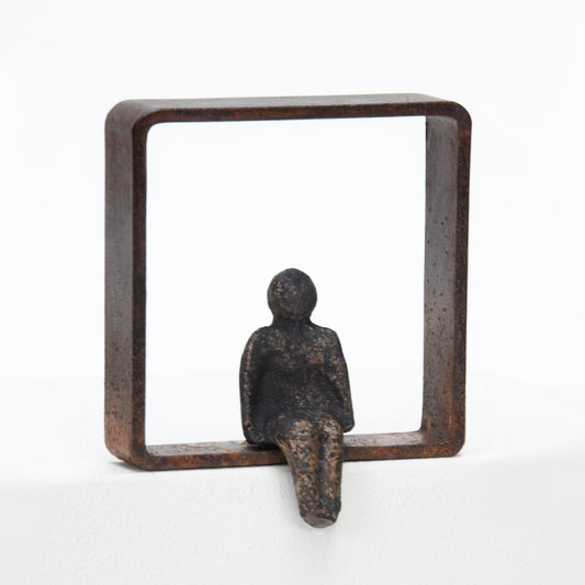 Bronze sculpture "The Window 08" by Erli Fantini
