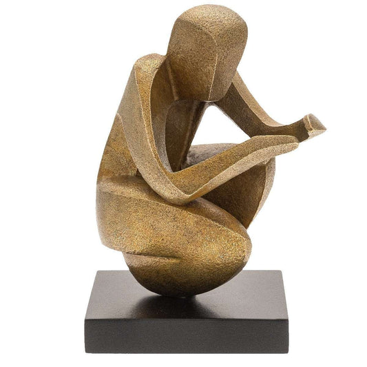 Bronzeskulptur "Mentor" von Sofia Speybrouck von vorne