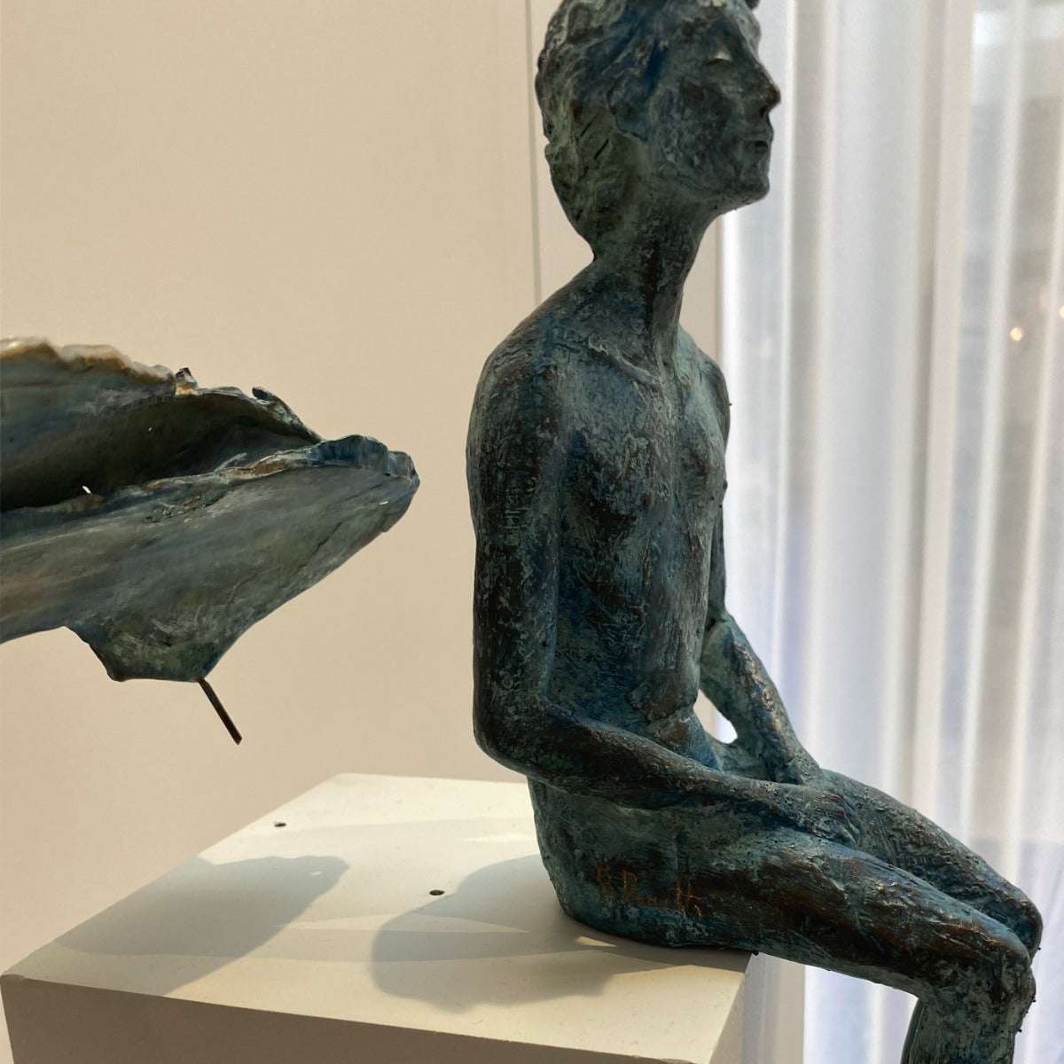 Bronzeskulptur "Icaro" von Raffaella Benetti