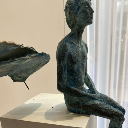 Bronzeskulptur "Icaro" von Raffaella Benetti